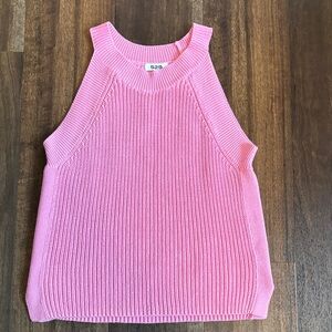 525 America Bubblegum Pink Ribbed Knit Tank